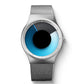 Men’s Futuristic Minimalist Watch with Creative Rotating Disk Dial