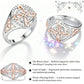 Elegant 2-Tone Celtic Knot Zircon Ring