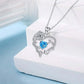 Rose Heart "Mom" Pendant Necklace