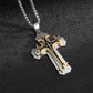 🔥2026 New Arrivals: 50%🔥Men's Two-Tone Cross Pendant Necklace