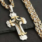 🔥2026 New Arrivals: 50%🔥Men's Two-Tone Cross Pendant Necklace
