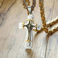 🔥2026 New Arrivals: 50%🔥Men's Two-Tone Cross Pendant Necklace