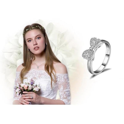 Women's Sparkly Bow Knot Ring（50% OFF）