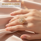 Lucky Four-leaf Clover Spin Ring