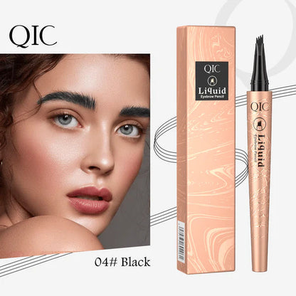 🔥 BUY 1 GET 1 FREE! 🔥 3D Microblading Eyebrow Pencil – 4-Prong Tip, Waterproof & Natural Hair-Like Strokes 🖌️