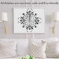 Elegant Floral Wall Clock with Rhinestones