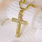 Jesus Crucifix Pendant Necklace – 14K Gold Plated, Gift Box & Spiritual Protection 🙏