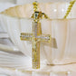 Jesus Crucifix Pendant Necklace – 14K Gold Plated, Gift Box & Spiritual Protection 🙏