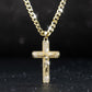 Jesus Crucifix Pendant Necklace – 14K Gold Plated, Gift Box & Spiritual Protection 🙏