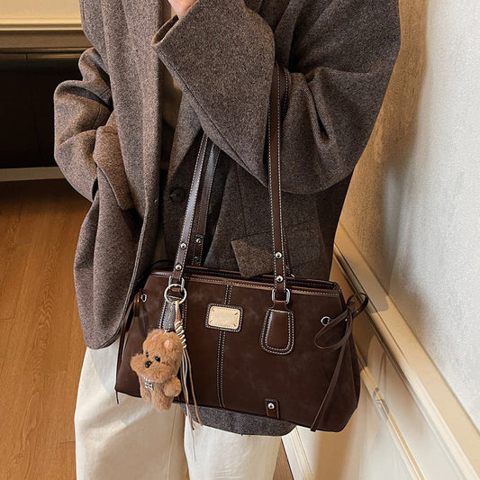 Retro Large Capacity Shoulder Bag