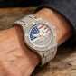 Iced Out Gold Eagle Watch Diamond Quartz Watch