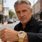 Iced Out Gold Eagle Watch Diamond Quartz Watch