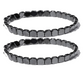 Square Beaded Hematite Bracelet For Men