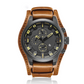 Men's Business Quartz Watches with PU Leather Strap