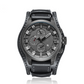 Men's Business Quartz Watches with PU Leather Strap
