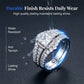 ⏳Time-Limited Special⏰Women's Princess Cut Cubic Zirconia Filled Ring – Pave Setting, Multi-Layer Band, Sparkle ✨