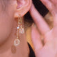 📢📢50% OFF !! ⏰Elegant Artificial Crystal Tassel Drop Earrings