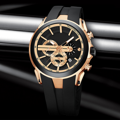 Sport Style Luminous Silicone Strap Waterproof Watch