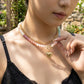 Bohemian Rainbow Bead & Chain Layered Necklace