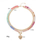 Bohemian Rainbow Bead & Chain Layered Necklace