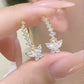 Sparkling Butterfly Crawler Earrings