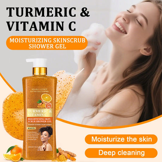 Turmeric & Vitamin C Brightening Scrub Shower Gel