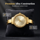 Women's Gold Bangle Watch with Rhinestone Bezel