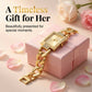 ⌚ LIMITED-TIME 50% OFF! ✨ Square Dial Bracelet Watch for Women with Rhinestones – Chunky Chain-Link, Elegant, Sparkling Accents 💫