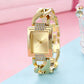 ⌚ LIMITED-TIME 50% OFF! ✨ Square Dial Bracelet Watch for Women with Rhinestones – Chunky Chain-Link, Elegant, Sparkling Accents 💫