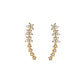 ⚡Starry Flower Rhinestone Ear Climber Earrings