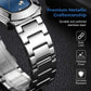 ⌚ LIMITED-TIME 50% OFF! ✨ Men's Rhombus-Shaped Watch – Stainless Steel, Blue Dial, Elegant 🌀
