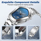 ⌚ LIMITED-TIME 50% OFF! ✨ Men's Rhombus-Shaped Watch – Stainless Steel, Blue Dial, Elegant 🌀