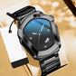 ⌚ LIMITED-TIME 50% OFF! ✨ Men's Rhombus-Shaped Watch – Stainless Steel, Blue Dial, Elegant 🌀
