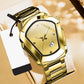 ⌚ LIMITED-TIME 50% OFF! ✨ Men's Rhombus-Shaped Watch – Stainless Steel, Blue Dial, Elegant 🌀