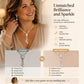 Women's Zircon Flower Necklace Earrings Set