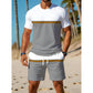 📢📢50% OFF !! ⏰Men's Summer Color-Block Sportswear Set