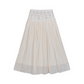 Women's High Waist A-Line Long Skirt