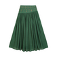 Women's High Waist A-Line Long Skirt