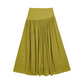 Women's High Waist A-Line Long Skirt
