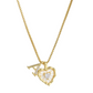 💎 LIMITED-TIME 50% OFF! 💥 Heart Shaped Letters Micro Pave Chain Necklace – Initial Pendant, Titanium Steel, Adjustable ✨