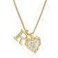 💎 LIMITED-TIME 50% OFF! 💥 Heart Shaped Letters Micro Pave Chain Necklace – Initial Pendant, Titanium Steel, Adjustable ✨