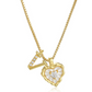 💎 LIMITED-TIME 50% OFF! 💥 Heart Shaped Letters Micro Pave Chain Necklace – Initial Pendant, Titanium Steel, Adjustable ✨