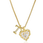 💎 LIMITED-TIME 50% OFF! 💥 Heart Shaped Letters Micro Pave Chain Necklace – Initial Pendant, Titanium Steel, Adjustable ✨