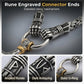 Viking Thor Hammer Pendant Necklace – Stainless Steel Byzantine Chain
