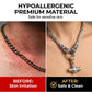 Viking Thor Hammer Pendant Necklace – Stainless Steel Byzantine Chain