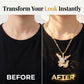 😇 Tri-Tone Angel Guardian Pendant Necklace – Gold, Silver & Rose Gold ✨