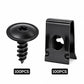 Universal Car Metal U-Type Clips and Screws Set