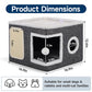 📢📢50% OFF & In Stock⏰ 🏠 Foldable 2-in-1 Cat Cube House – Dual-Level Design, Built-in Scratching Pad & All-Season Comfort – Space-Saving & Portable 🐾