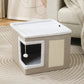 📢📢50% OFF & In Stock⏰ 🏠 Foldable 2-in-1 Cat Cube House – Dual-Level Design, Built-in Scratching Pad & All-Season Comfort – Space-Saving & Portable 🐾