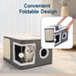 📢📢50% OFF & In Stock⏰ 🏠 Foldable 2-in-1 Cat Cube House – Dual-Level Design, Built-in Scratching Pad & All-Season Comfort – Space-Saving & Portable 🐾